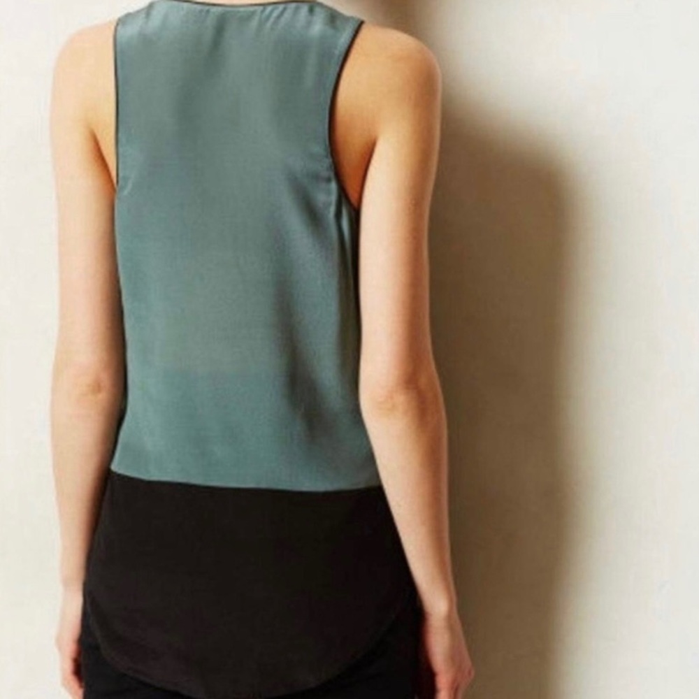 Maeve By Anthropologie Color Block Silk Tank - Picture 2 of 10